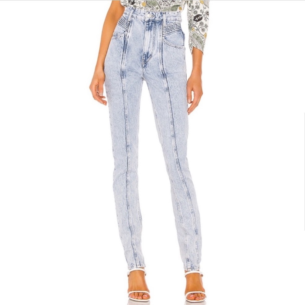 Isabel Marant Light Blue Straight Leg Jeans